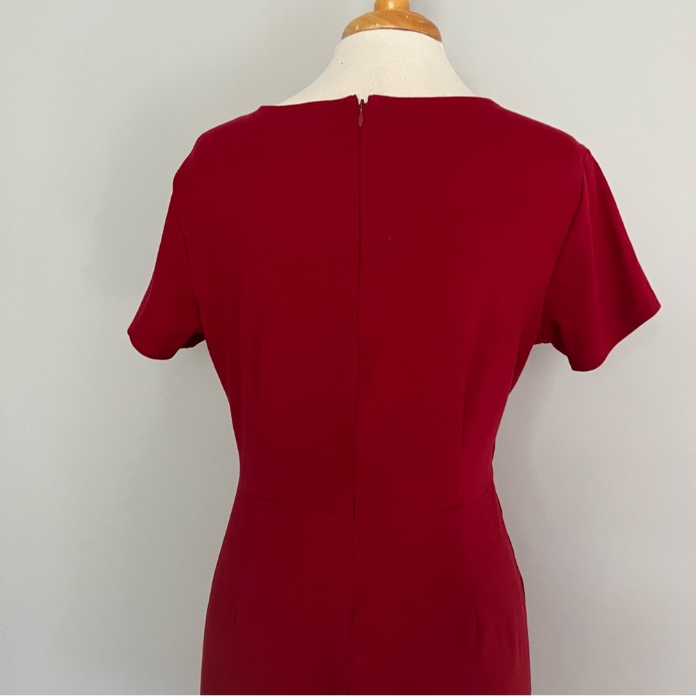 NWOT Old Navy Red Stretchy Short Sleeve Sheath Dress Size L - Picture 8 of 9